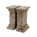 Marble Crafter Marble Crafter BE40-FS Renaissance Bookends; Fossil Stone BE40-FS